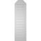Ekena Millwork Octagonal Top Surface Mount PVC Gable Vent w/ 2"W x 1-1/2"P Brickmould Frame, 12"W x 42"H GVPOT12X4202SF - alternate 5